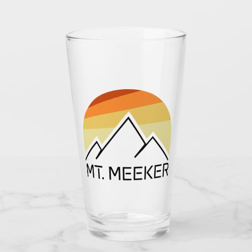 Mt Meeker Colorado Retro Glass