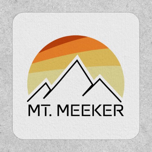 Mt Meeker Colorado Retro Patch