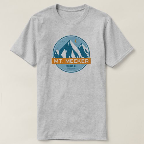 Mt Meeker Colorado Stars Moon T_Shirt