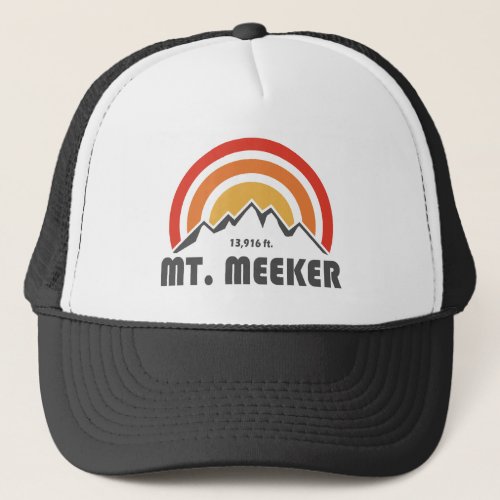 Mt Meeker Colorado Trucker Hat