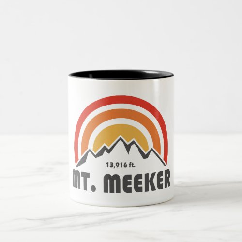 Mt Meeker Colorado Two_Tone Coffee Mug