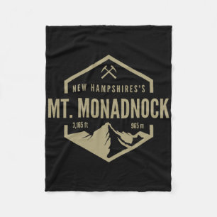 Mt. Monadnock Mountain Travel  Fleece Blanket