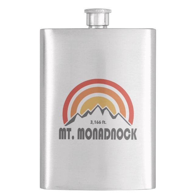 Mt. Monadnock New Hampshire Flask (Front)