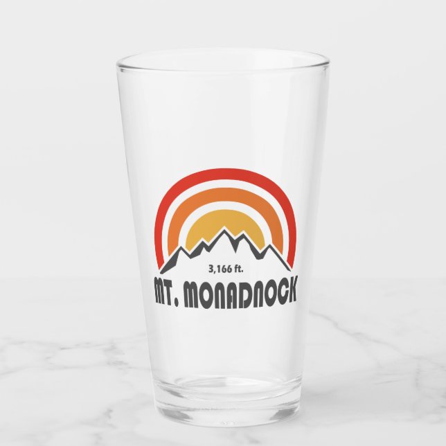 Mt. Monadnock New Hampshire Glass (Front)