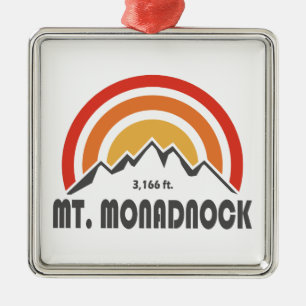Mt. Monadnock New Hampshire Metal Ornament