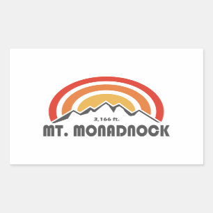 Mt. Monadnock New Hampshire Rectangular Sticker