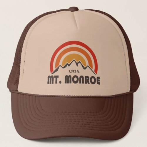 Mt Monroe New Hampshire Trucker Hat