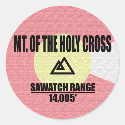 Mt Of The Holy Cross Classic Round Sticker