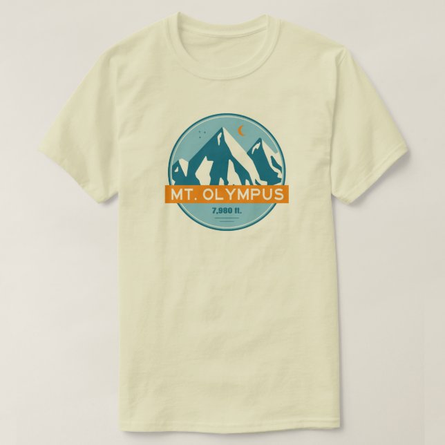 Mt. Olympus Washington Stars Moon T-Shirt (Design Front)