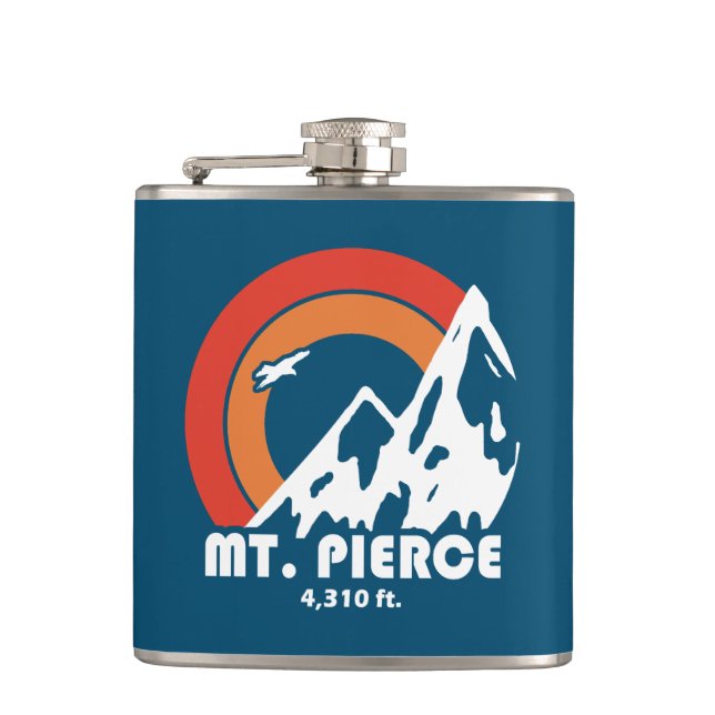 Mt. Pierce New Hampshire Sun Eagle Flask (Front)