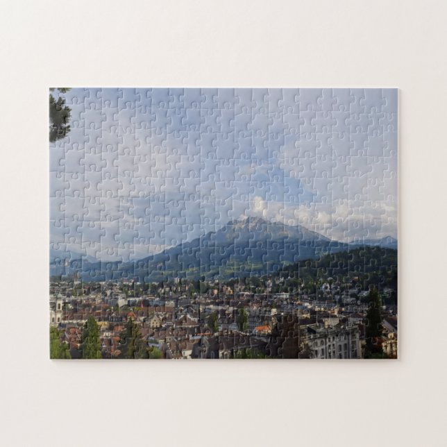 Mt. Pilatus - Lucerne, Swiss - 11x14 - 252 pcs. Jigsaw Puzzle (Horizontal)
