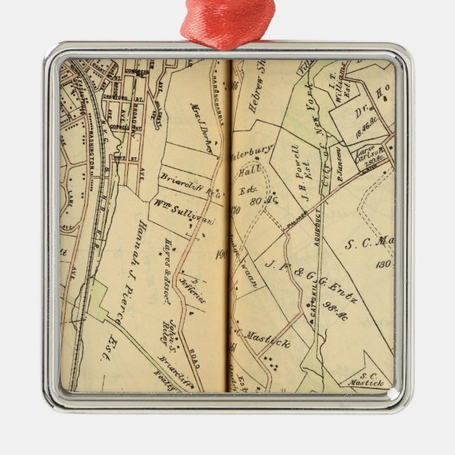 Mt. Pleasant, New York 3 Metal Ornament (Front)