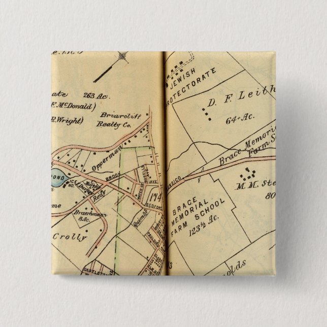 Mt. Pleasant, New York 3 Pinback Button (Front)