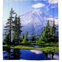 Mt Raineer National Park Shower Curtain