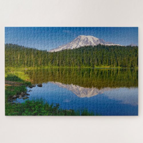 Mt Rainier and Reflection Lake Jigsaw Puzzle
