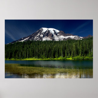 Mt. Rainier and Reflection Lake Poster