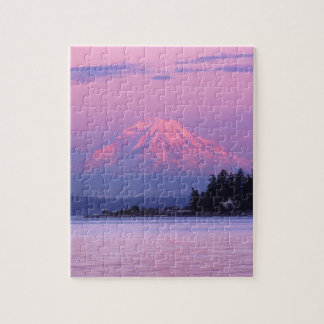 Mt. Rainier at Sunset, Washington State. Jigsaw Puzzle