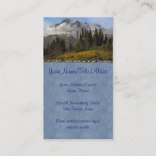 Mt Rainier Business Card Template