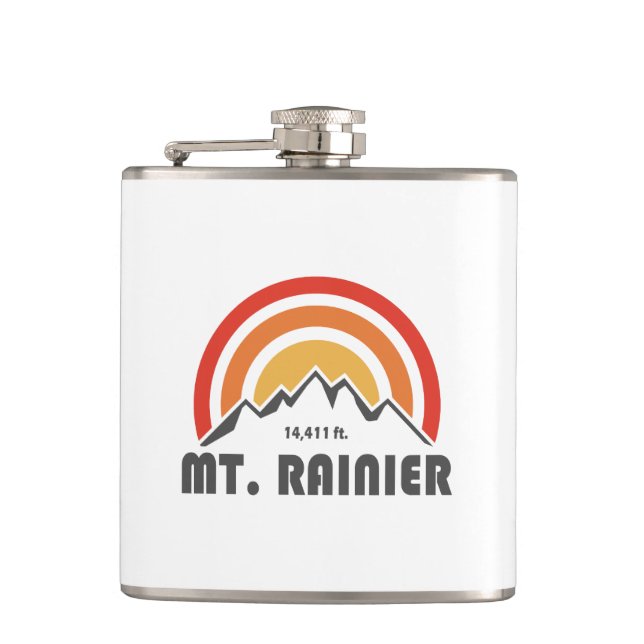 Mt. Rainier Flask (Front)