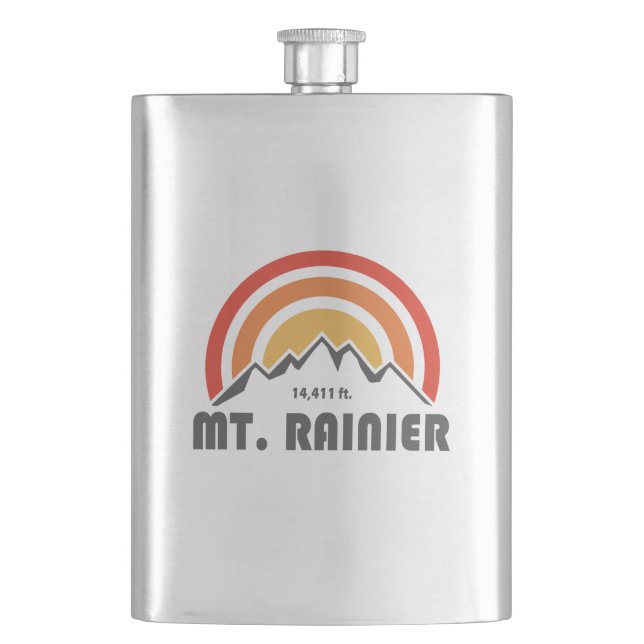 Mt. Rainier Flask (Front)