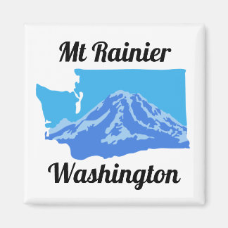 Mt Rainier Magnet - Color