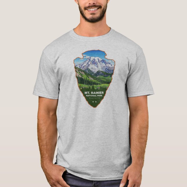 Mt. Rainier National Park Arrowhead T-Shirt (Front)