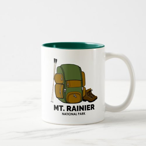 Mt Rainier National Park Backpack Two_Tone Coffee Mug