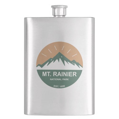 Mt Rainier National Park Flask