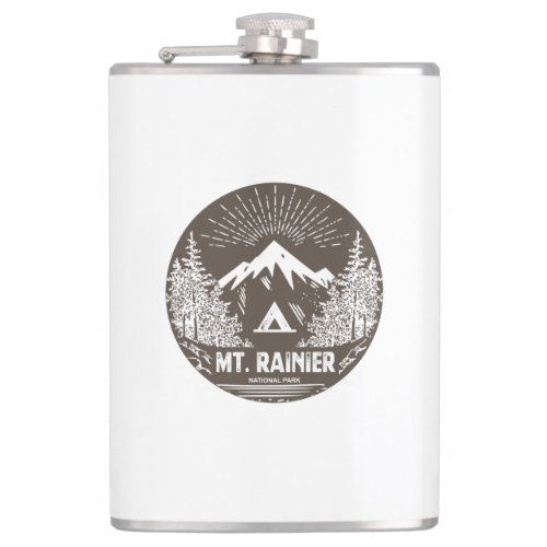 Mt Rainier National Park Flask