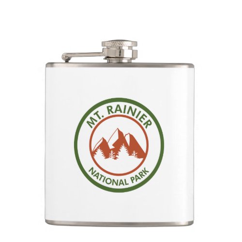 Mt Rainier National Park Flask