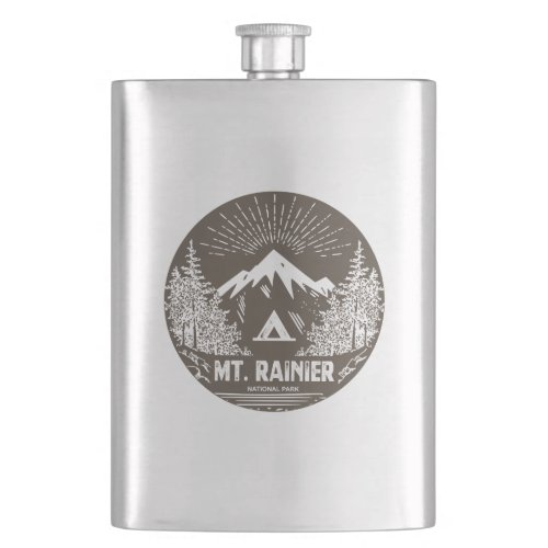 Mt Rainier National Park Flask