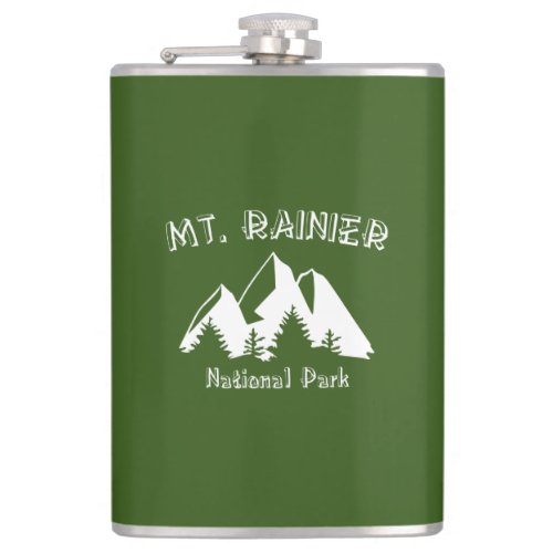 Mt Rainier National Park Flask