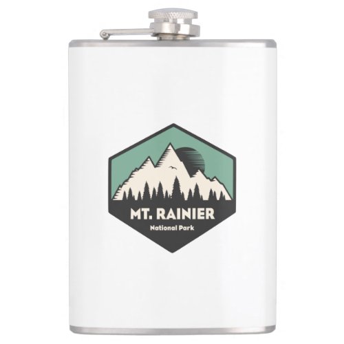 Mt Rainier National Park Flask