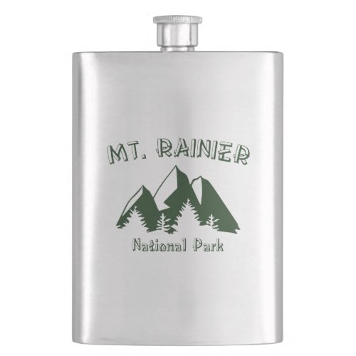 Mt Rainier National Park Flask