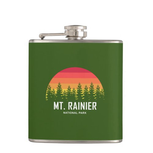 Mt Rainier National Park Flask