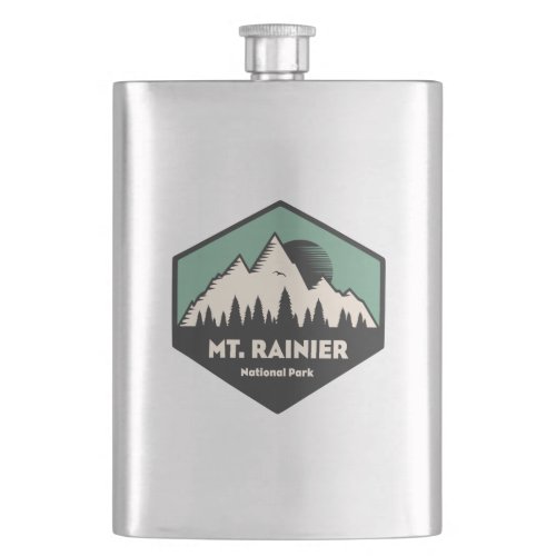 Mt Rainier National Park Flask