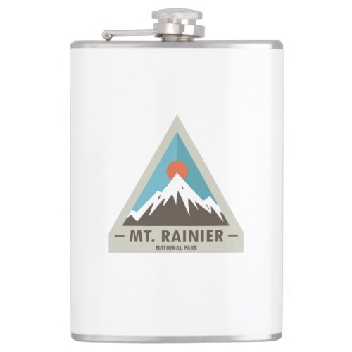 Mt Rainier National Park Flask