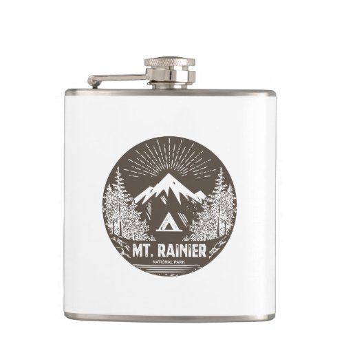 Mt Rainier National Park Flask