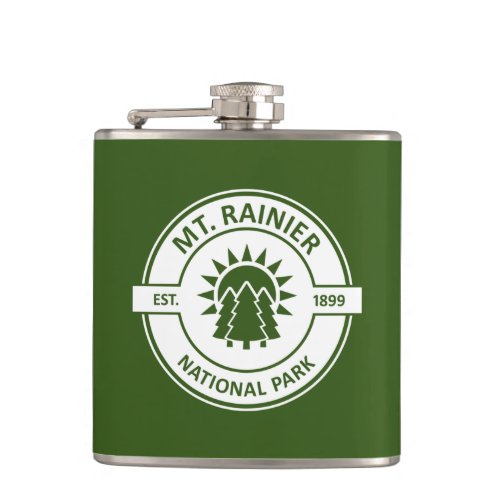 Mt Rainier National Park Flask