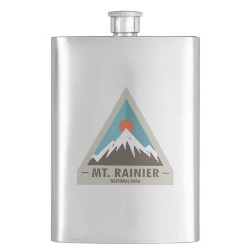 Mt Rainier National Park Flask