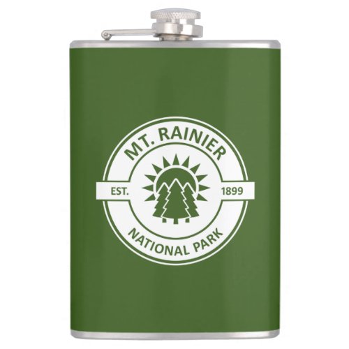 Mt Rainier National Park Flask