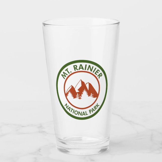 Mt. Rainier National Park Glass (Front)
