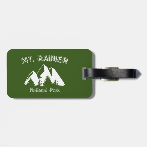 Mt Rainier National Park Luggage Tag