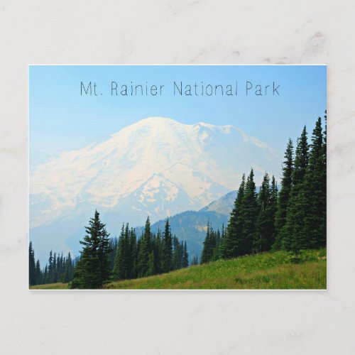 Mt Rainier National Park Postcard