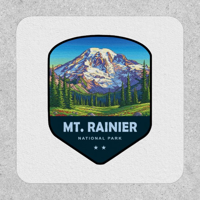 Mt. Rainier National Park Shield Patch (Front)