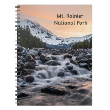 Mt. Rainier National Park Souvenir  Notebook by YellowSnail at Zazzle