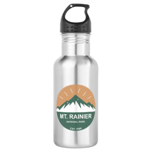 Mt. Rainier National Park Stainless Steel Water Bottle