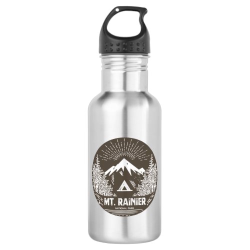 Mt Rainier National Park Stainless Steel Water Bottle