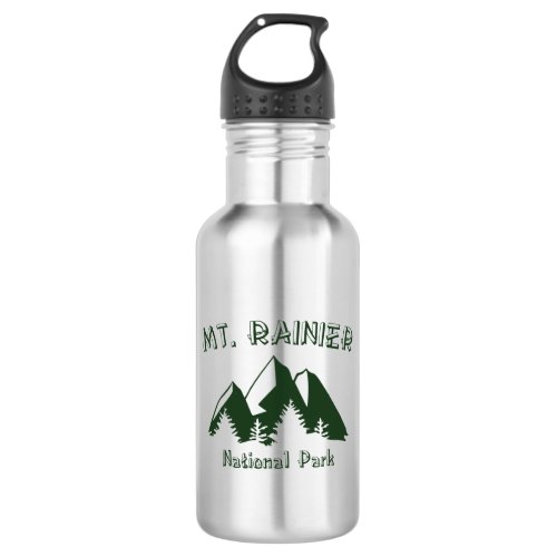 Mt Rainier National Park Stainless Steel Water Bottle