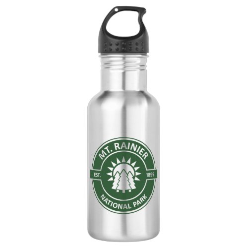 Mt Rainier National Park Stainless Steel Water Bottle